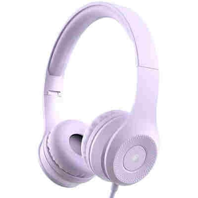 LAMTECH EXTRA BASS STEREO HEADPHONES WITH MIC PURPLE REFURBISHED