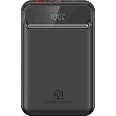 USAMS power bank US-CD214, 2x έξοδοι, wireless, 10000mAh, 20W, μαύρο