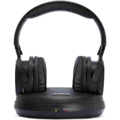 AIWA WIRELESS STEREO TV RF HEADPHONE SYSTEM BLACK