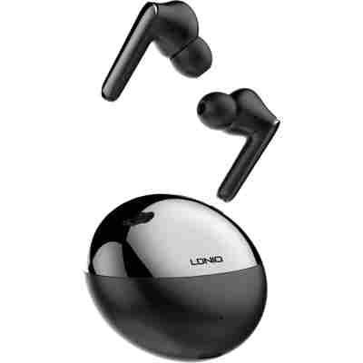 LDNIO earphones με θήκη φόρτισης T01, True Wireless, HiFi, Φ10mm, μαύρα
