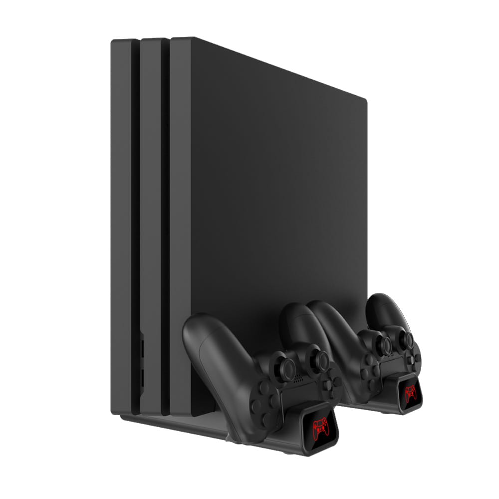 WHITE SHARK PS4 COOLING PAD & 2 CHARGING DOCK PS4-19076 BLACK - Image 4