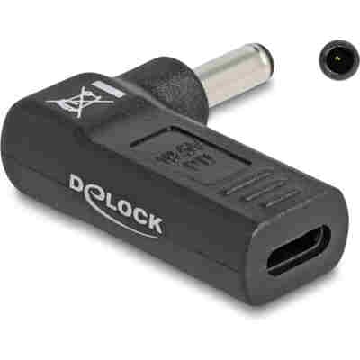 DELOCK αντάπτορας τροφοδοσίας 60007, USB-C σε Dell 4.5x3mm, 90°, μαύρος