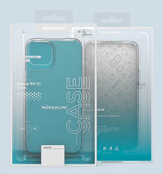 NILLKIN θήκη Nature Pro για Apple iPhone 14, μπλε & διάφανη - Image 4