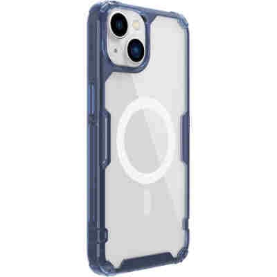 NILLKIN θήκη Nature Pro Magnetic για iPhone 14, μπλε & διάφανη