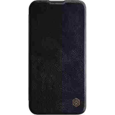 NILLKIN θήκη Qin Pro για iPhone 15 Plus, δερμάτινη, μαύρη