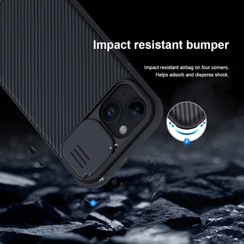 NILLKIN θήκη CamShield Pro για iPhone 15, πράσινη - Image 3