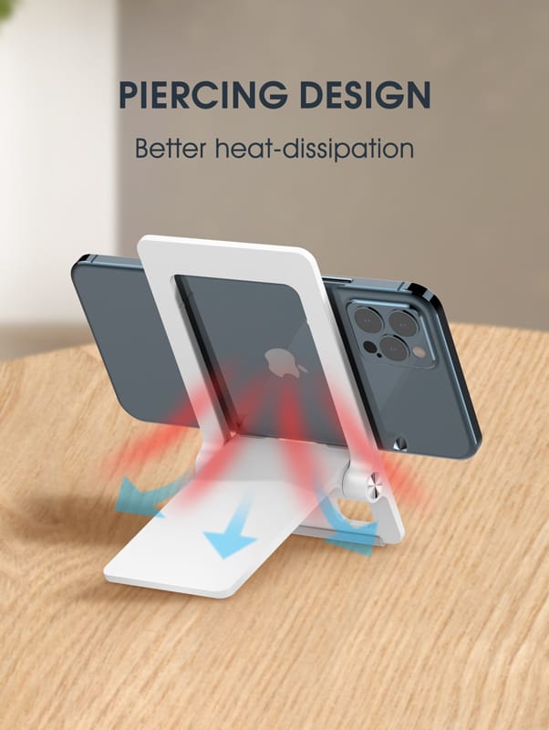 LDNIO βάση smartphone MG06, foldable, 4.7-7.2", λευκή - Image 3