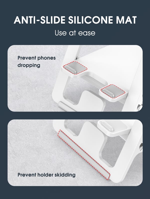LDNIO βάση smartphone MG06, foldable, 4.7-7.2", λευκή - Image 4