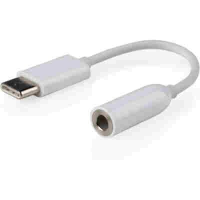 CABLEXPERT USB-C PLUG TO STEREO 3.5MM AUDIO ADAPTER CABLE WHITE