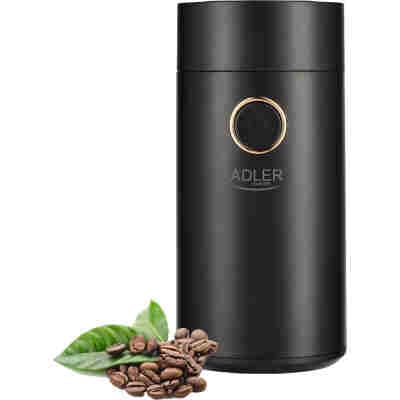ADLER COFFEE MILL 150W BLACK/GOLD