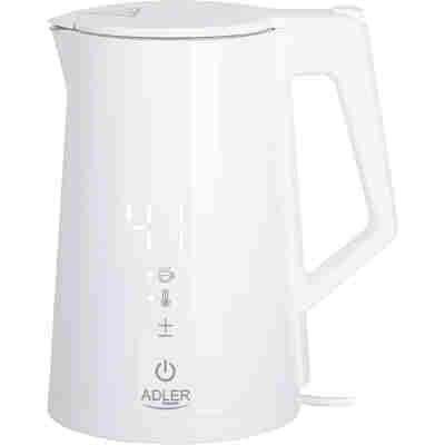 ADLER LED ELECTRIC KETTLE WITH TEMPERATURE CONTROL 1.7L STRIX WHITE