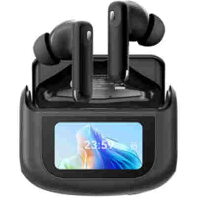BLACKVIEW ENC BT5.4 AIRBUDS 12 WITH LED SCREEN & CHARGING DOCK BLACK