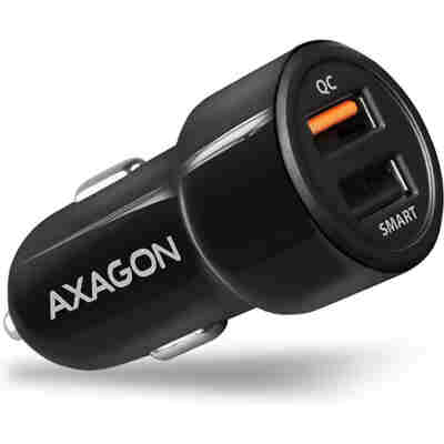 AXAGON PWC-QC5 CAR CHARGER SMART 5V 2,4A + QC3.0, 30W, BLACK
