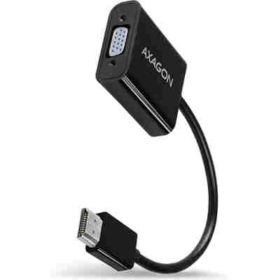 AXAGON RVH-VGAN, HDMI -> VGA REDUCTION / ADAPTER, FULLHD, AUDIO OUT