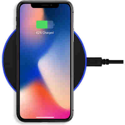 AXAGON WDC-P10T THIN WIRELESS FAST CHARGING PAD, QI 5/7.5/10W, MICRO USB