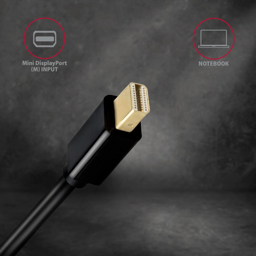 AXAGON RVD-HI14C2 DISPLAYPORT > HDMI 1.4 CABLE 1.8M 4K/30HZ - Image 3