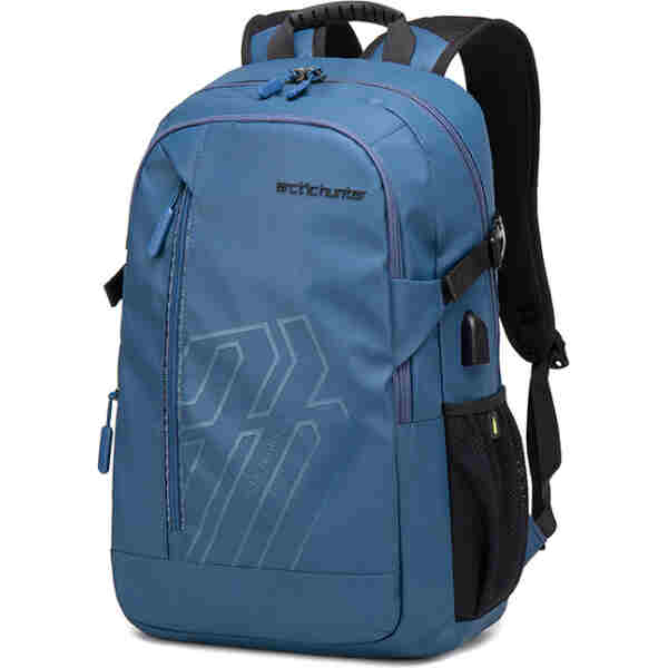 ARCTIC HUNTER τσάντα πλάτης B00387 με θήκη laptop 15.6", 26L, USB, μπλε