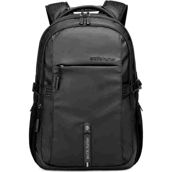 ARCTIC HUNTER τσάντα πλάτης B00388 με θήκη laptop 15.6", USB, 27L, μαύρη