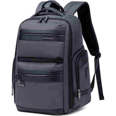 ARCTIC HUNTER τσάντα πλάτης B00682 με θήκη laptop 15.6", USB, λουκέτο TSA, 23.5L, γκρι