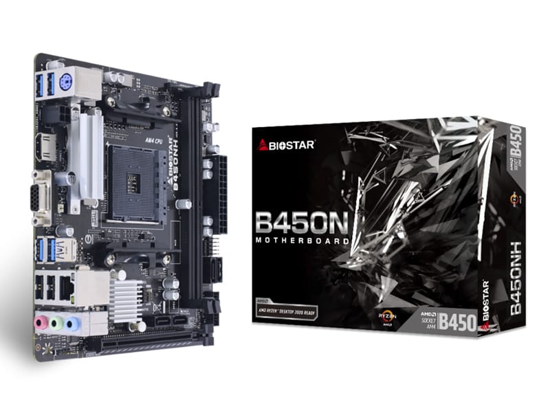 BIOSTAR μητρική B450NH, 2x DDR4, AM4, MiniITX, GbE LAN, Ver. 6.0 - Image 4