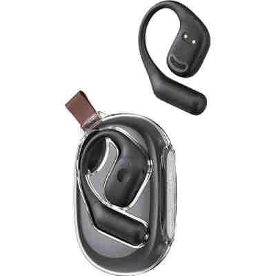 USAMS earphones με θήκη φόρτισης UG26, OWS, Φ14.2mm, 50/300mAh, μαύρα