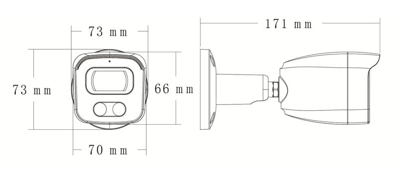 LONGSE IP κάμερα BMSAGC400WH, 2.8mm, 4MP, αδιάβροχη IP67, PoE - Image 4
