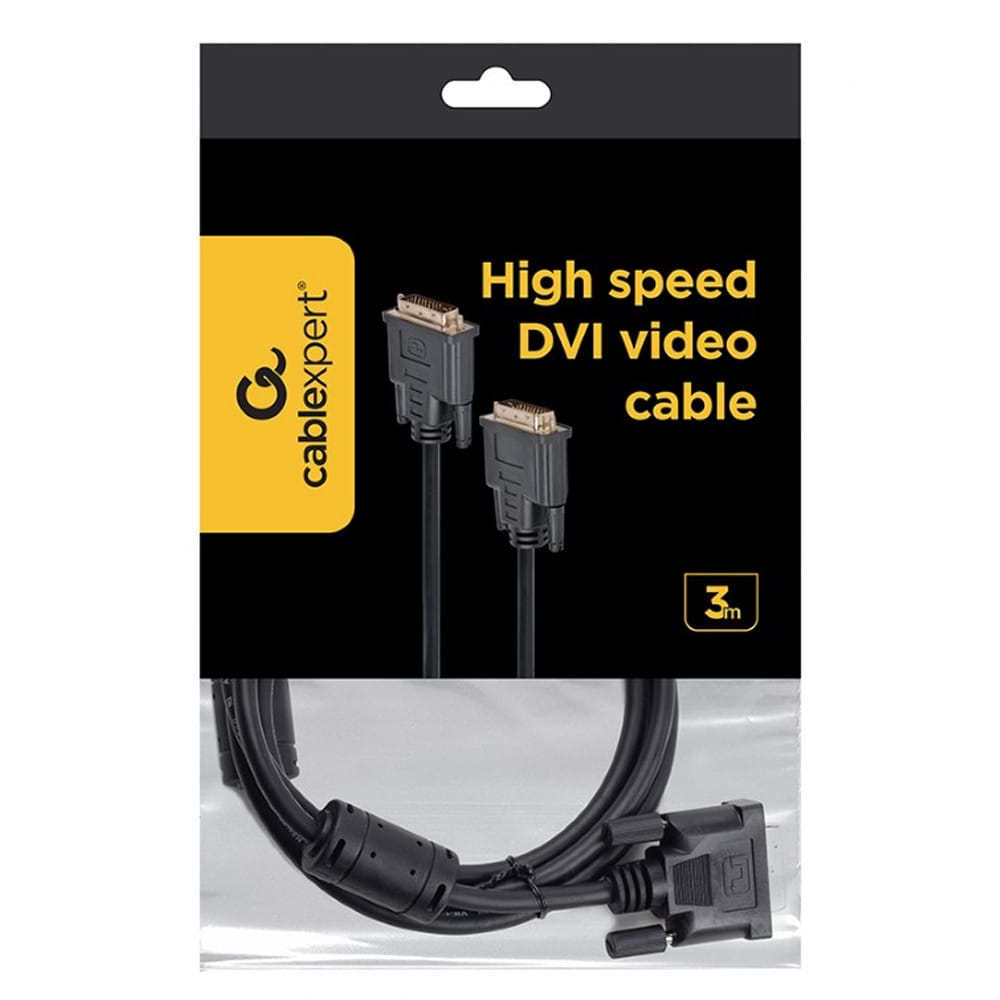 CABLEXPERT DVI VIDEO CABLE DUAL LINK CABLE BLACK 3M - Image 4