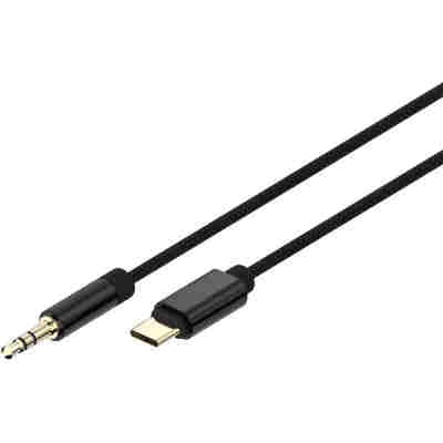 CABLEXPERT USB-C TO STEREO 3.5MM AUX CABLE 1.5M BLACK