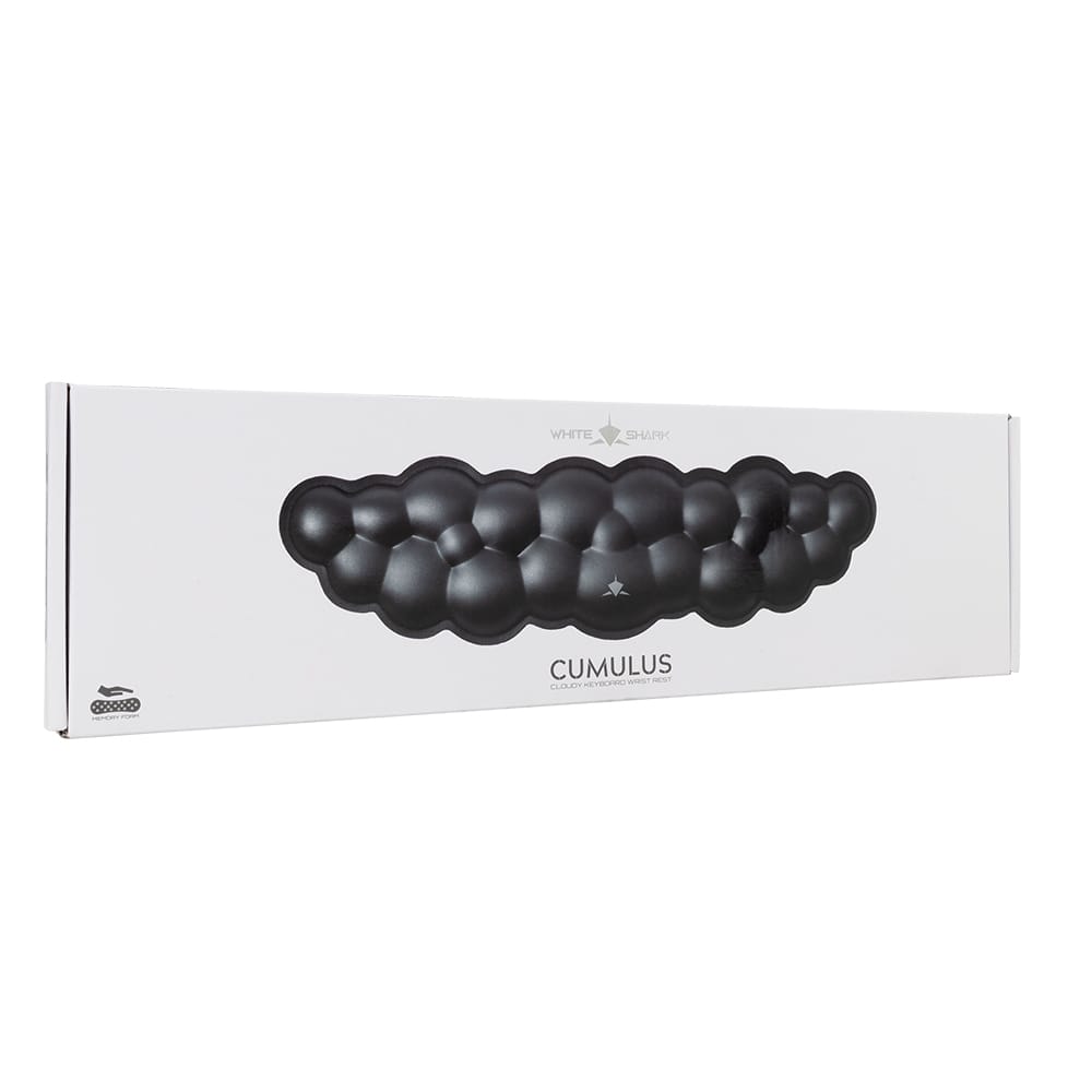 WHITE SHARK KEYBOARD WRIST REST KP-012 CUMULUS BLACK - Image 4