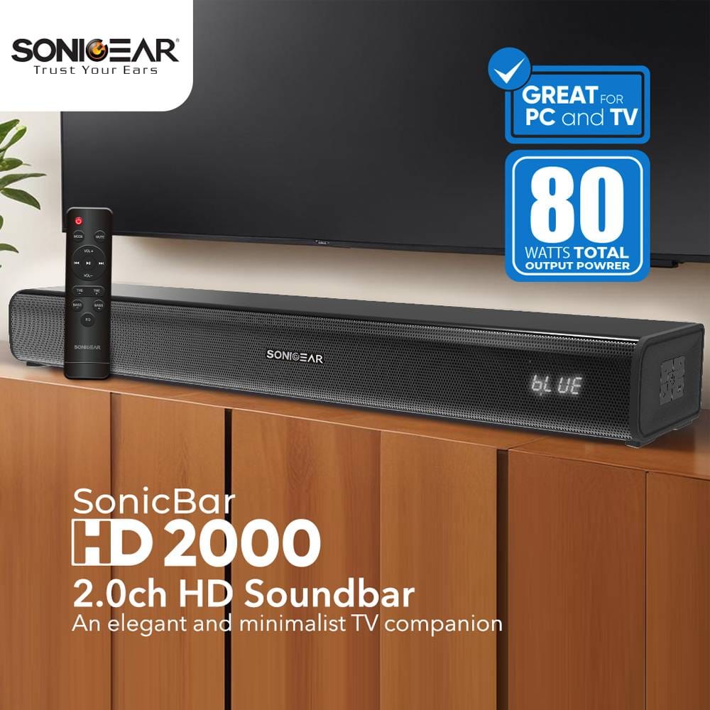 SONICGEAR 2.0CH HD SOUNDBAR SONIC BAR HD 2000 - Image 3