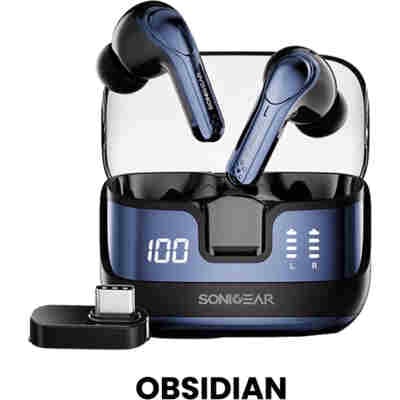 SONICGEAR DUAL MODE 2.4G/BT5.4 SUPERIOR 4MICS ANC/ENC EARPUMP XP2 OBSIDIAN