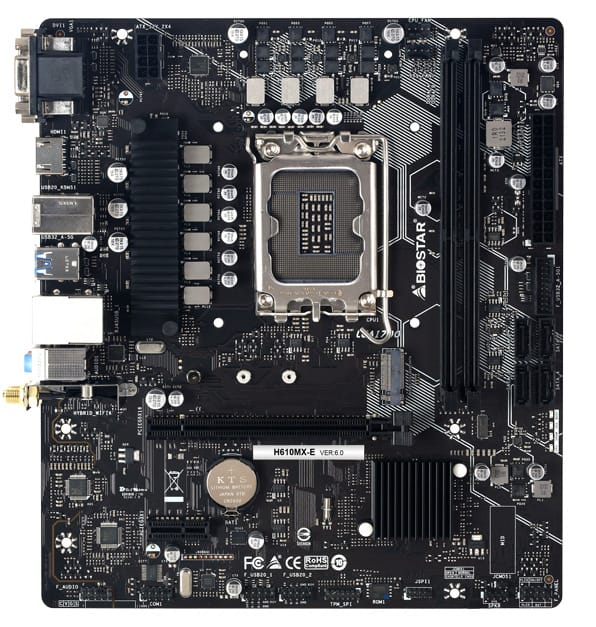 BIOSTAR μητρική H610MX-E, 2x DDR4, s1700, USB 3.2, uATX, GbE, Ver. 6.0 - Image 3