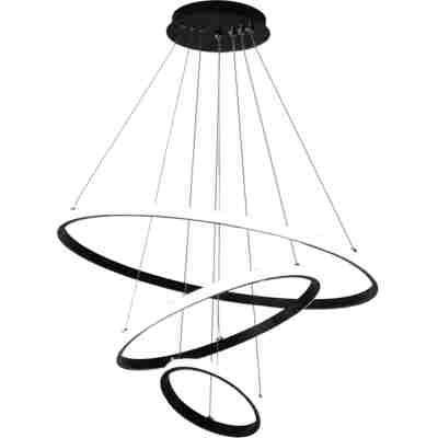 POWERTECH LED φωτιστικό οροφής HLL-0105, 44W, 4000K, 60x60cm, μαύρο