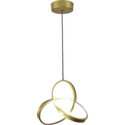 POWERTECH LED φωτιστικό οροφής HLL-0146, 25W, 4000K, Φ40cm, 1m, χρυσό