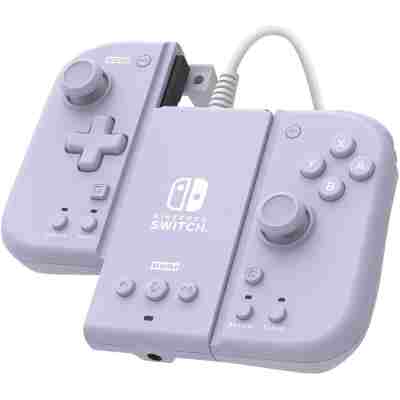 HORI (NSW-428U) SPLIT PAD COMPACT ATTACHMENT SET (LAVANDER) - FOR SWITCH OLED/SWITCH