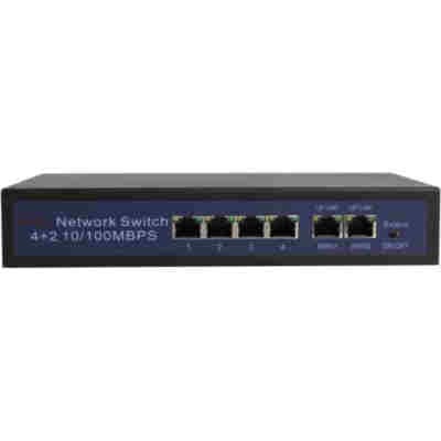 LONGSE PoE switch HT412, 4x LAN port & 2x WAN port, 10/100Mbps