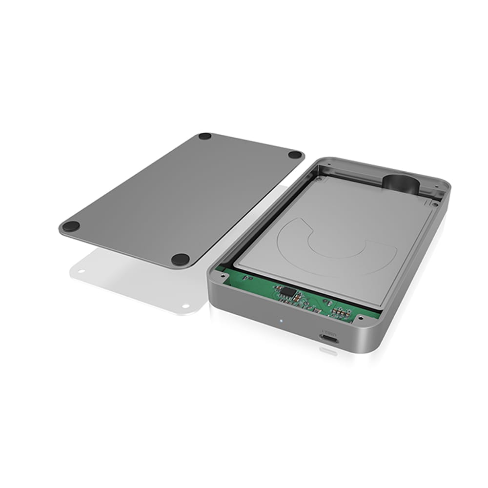 ICY BOX TYPE-C 3.2 GEN2 ENCLOSURE FOR 2.5' SATA DRIVES SILVER - Image 4
