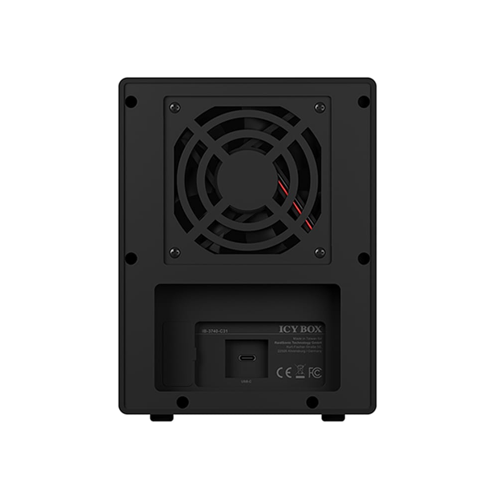ICY BOX EXTERNAL TYPE-C 3.2 4-BAY JBOD ENCLOSURE FOR 3.5' SATA HDD - Image 4