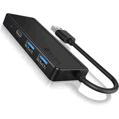 ICY BOX 3-PORT USB 3.2 HUB & CARD READER