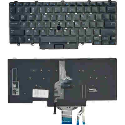 Πληκτρολόγιο για Dell Latitude 5490/5470/5480 KEY-109, backlight, μαύρο