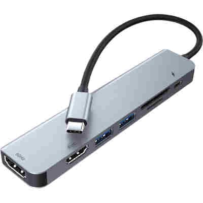 LAMTECH 7-IN-1 USB-C DUAL HDMI DOCKING STATION HUB PD100W