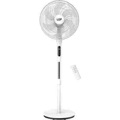 LGP ROUND BASE STAND FAN 16' 40CM 55W WITH REMOTE CONTROL AND TIMER WHITE