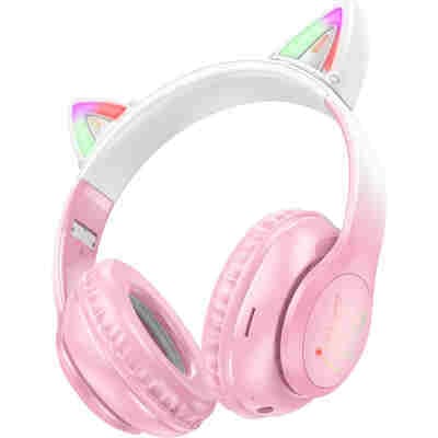 LAMTECH BT5.3 KIDS HEADPHONES CHERRY BLOSSOM KITTY CAT
