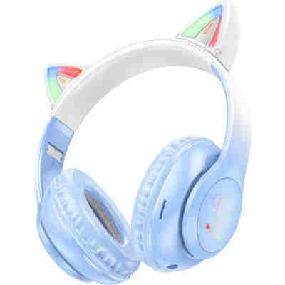 LAMTECH BT5.3 KIDS HEADPHONES CRYSTAL BLUE DOGGY DOG