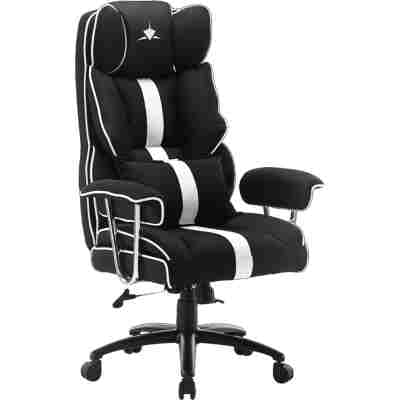 WHITE SHARK EXTRA SOFT GAMING CHAIR BLACK-WHITE LE MANS