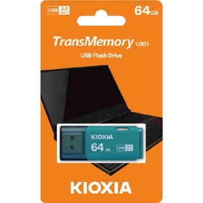 KIOXIA USB 3.2 FLASH STICK 64GB HAYABUSA AQUA U301