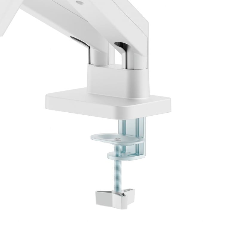 GEMBIRD DESK MOUNTED ADJUSTABLE DOUBLE MONITOR ARM 17'-32' WHITE - Image 3
