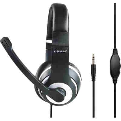GEMBIRD JACK STEREO HEADSET BLACK WITH WHITE RING REFURBISHED