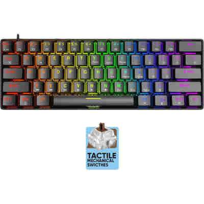 ARMAGGEDDON MECHANICAL KEYBOARD MKA-1C NEX BLACK TACTILE  BROWN SWITCH