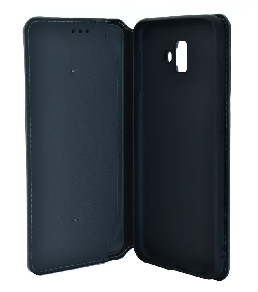 POWERTECH Θήκη Slim Leather για Samsung J6 Plus 2018, γκρι - Image 3